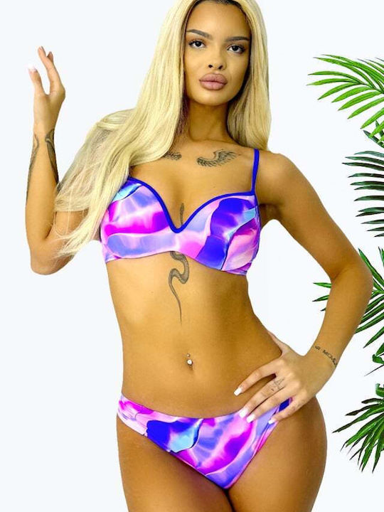 Set Bikini Push Up Μωβ