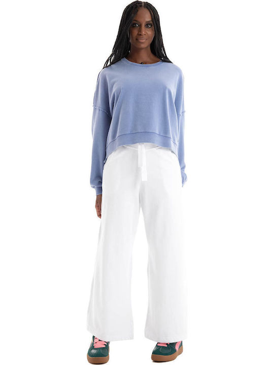 Women's Fabric Trousers White