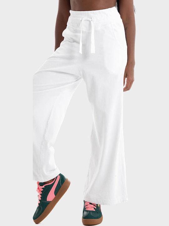 Women's Fabric Trousers White