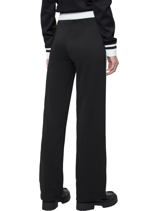 Naffiti Women's Fabric Trousers Black