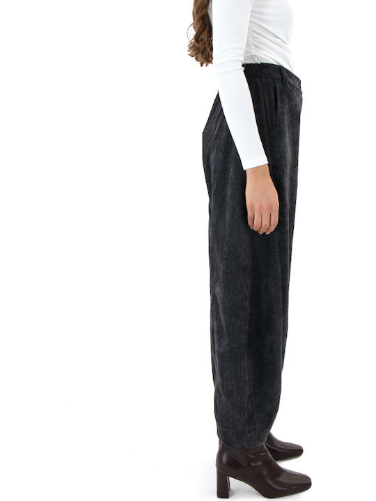 Damen Stoff Hose Carbon
