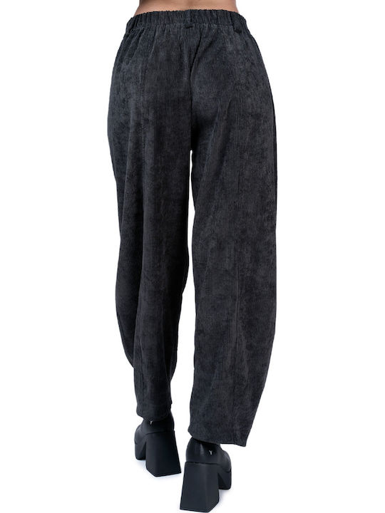 Damen Stoff Hose Carbon
