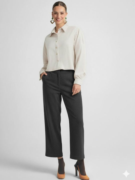 Damen Stoff Hose Carbon