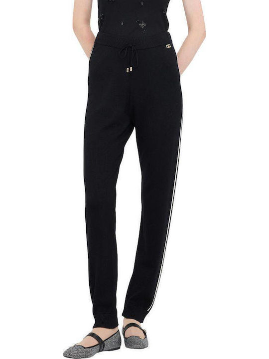 Dama Tesatura Pantaloni Black