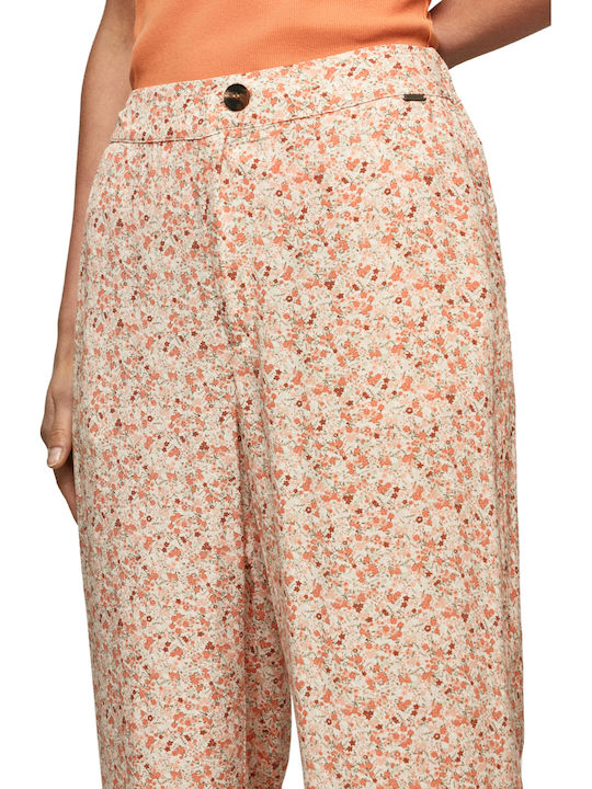 Arlette Women's Fabric Trousers Floral