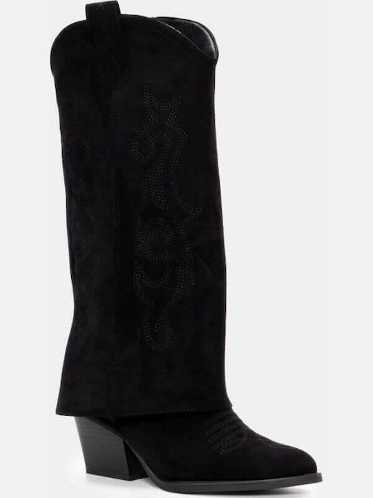 Damenstiefel Cowboy Schwarz