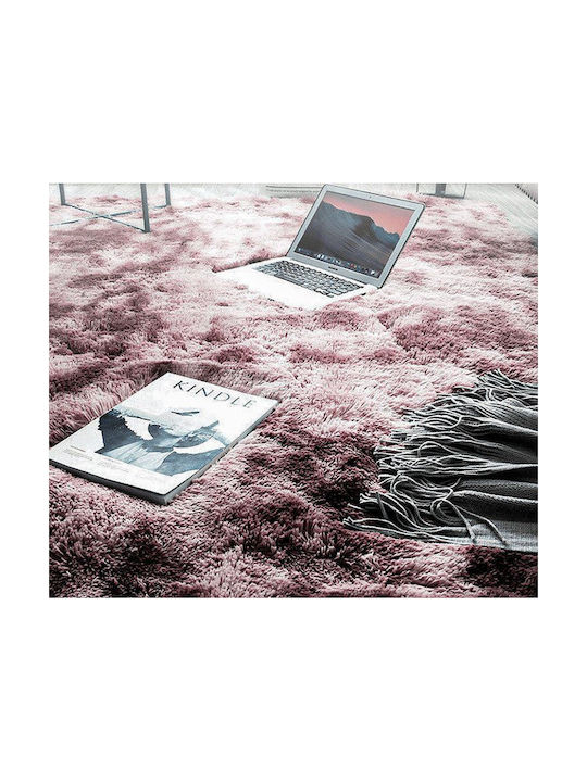 Strado Carpets Αντιολισθητικό Χαλί Ορθογώνιο Shaggy Pink 200x200cm
