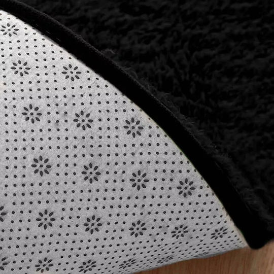 Strado Carpets Teppich Rechteckig Synthetisch,Polyester/Cotton/Leather Black (czarny)