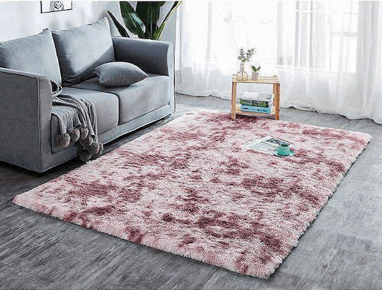 Strado Carpets Αντιολισθητικό Χαλί Διάδρομος Shaggy Pink 80x150cm