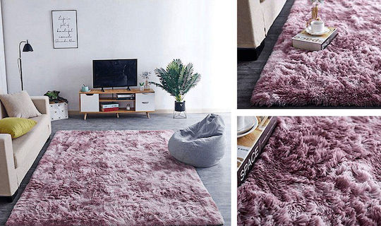Strado Carpets Αντιολισθητικό Χαλί Διάδρομος Shaggy Pink 80x150cm