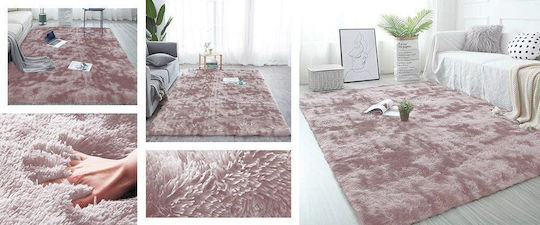 Strado Carpets Αντιολισθητικό Χαλί Διάδρομος Shaggy Pink 80x150cm