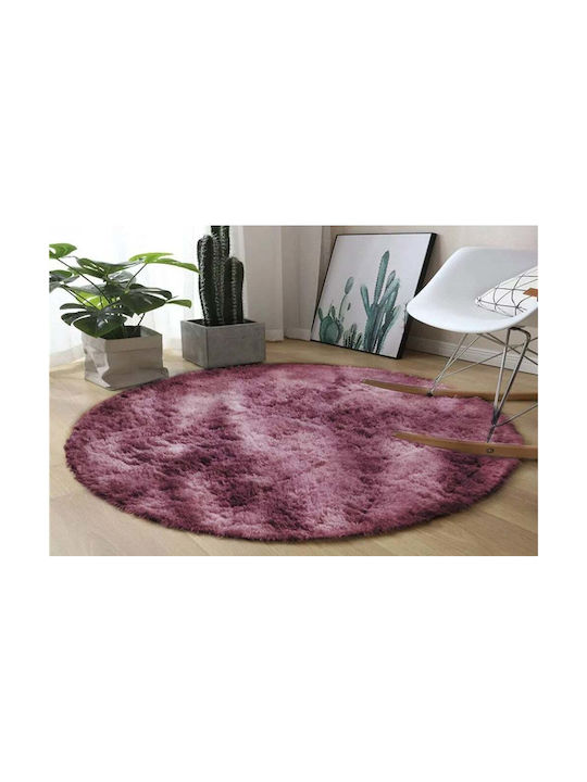 Strado Χαλί Στρογγυλό Red Φ80cm