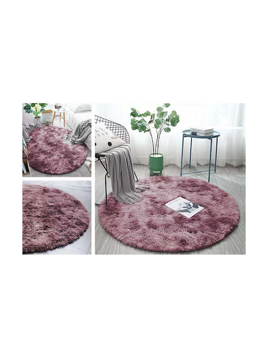 Strado Χαλί Στρογγυλό Red Φ80cm