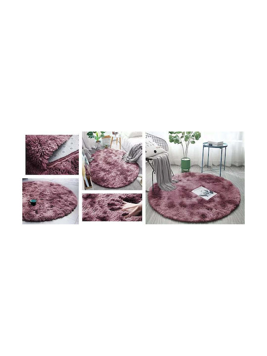 Strado Χαλί Στρογγυλό Red Φ80cm