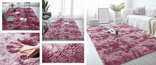 Strado Carpets Противоплъзгащо Килим Правоъгълена Shaggy Червено