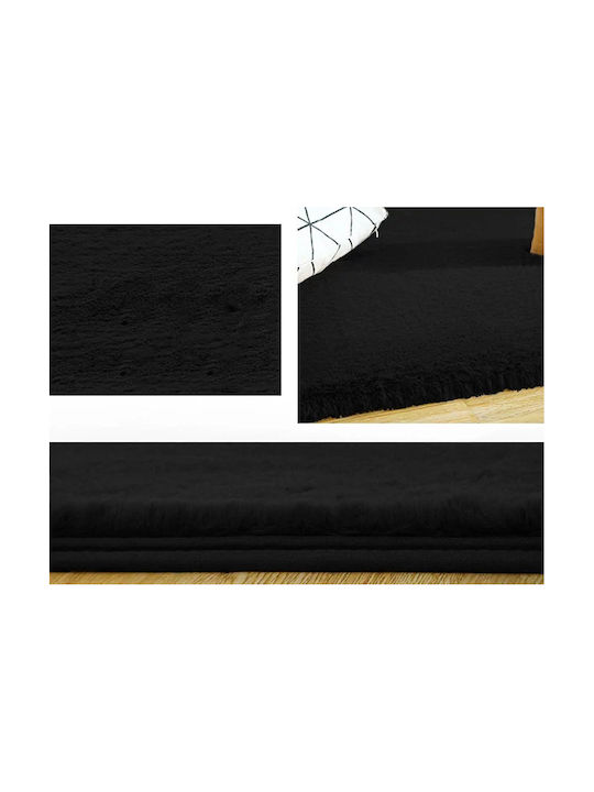 Strado Carpets Rug Rectangular Black