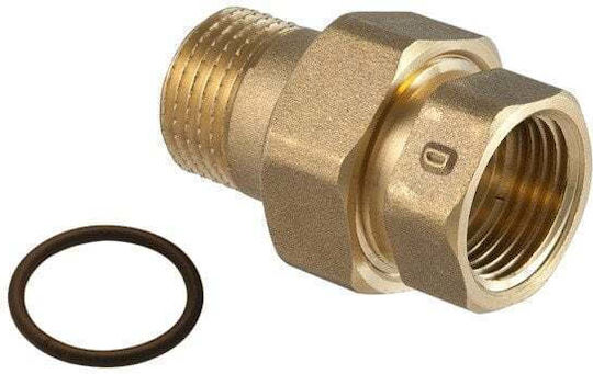3 Piece Connector M F O-ring 3/8