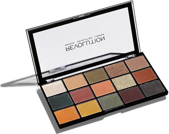 Revolution Beauty Παλέτα με Σκιές Ματιών Matte σε Στερεή Μορφή Division 16.5gr