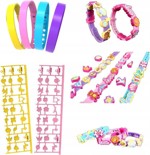 Diy Bracelet Set Charms Patterns Letters 4 Adjustable Bracelets