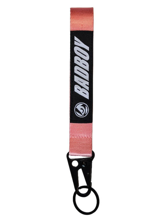 Μπρελόκ Λουράκι Καρπού Badboy Logo Wrist Lanyard Baby Pink