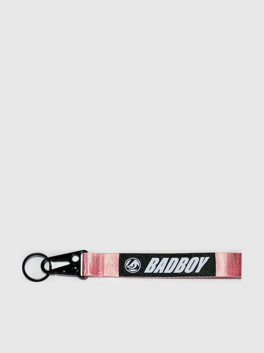 Μπρελόκ Λουράκι Καρπού Badboy Logo Wrist Lanyard Baby Pink