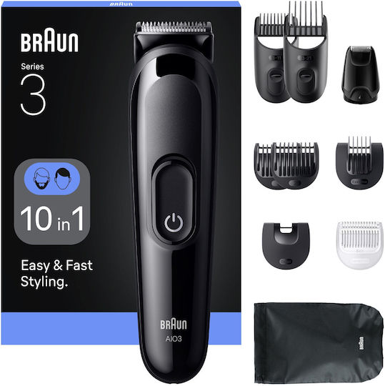 Braun Машинка за Подстригване Черна AIO3560