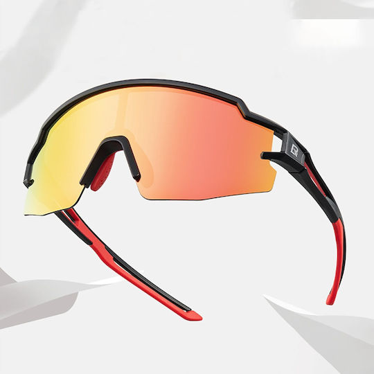 Rockbros Cycling Glasses with White Frame & Polarized Lenses
