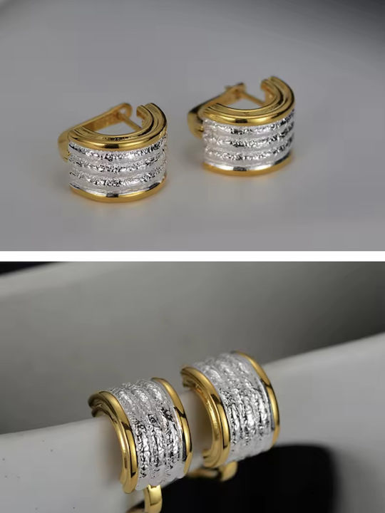 Earrings made of Silver Gold Plated