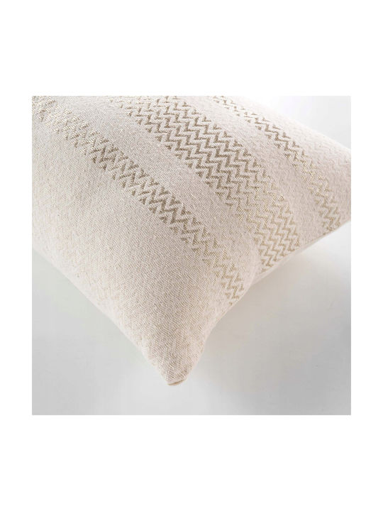 Douceur d'Intérieur Doreline Decorative Pillow Case in 100% Cotton Gray 40x40cm