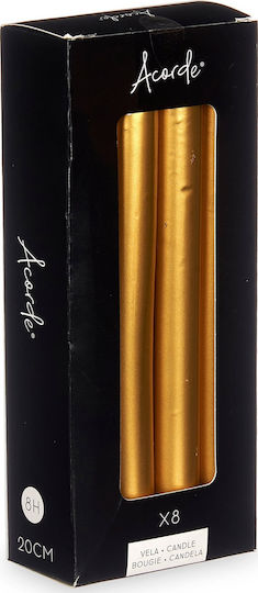 Atmosphera Aromatisches Kerze Kegel Gold 21cm 8Stücke