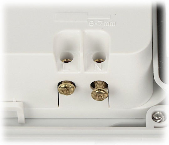 Atlo Μονή Εξωτερική Πρίζα Ρεύματος Wi-Fi με Καπάκι