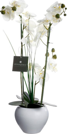 Artificial Plant in Pot Orchid White 56cm