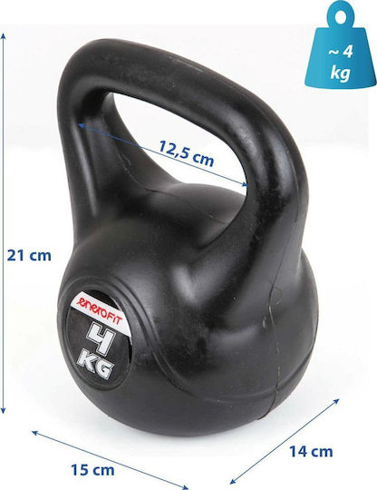 Eb Fit EB Fit Kettlebell 4kg Negru