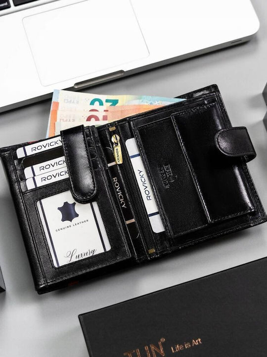 Мъжки Портфейл с RFID Черен