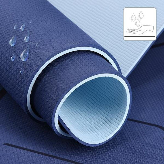 Trainingsmatten Yoga Blaue (183x61x0.8cm)