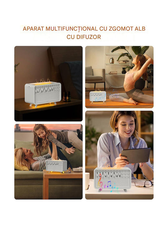 Lumini LED Dispozitiv de aromaterapie cu temporizator Alb 200ml