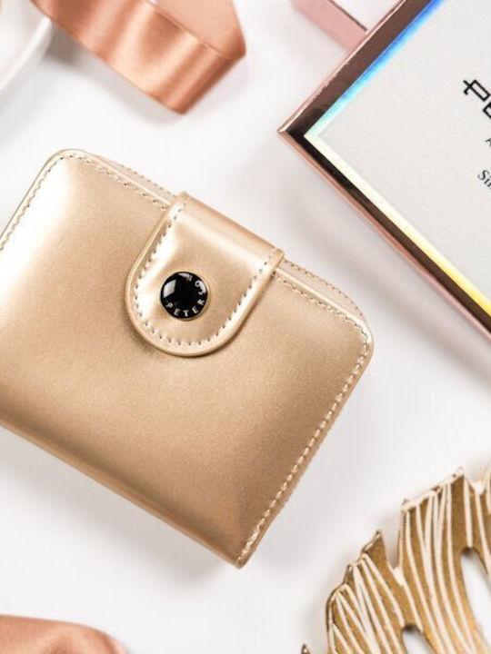 Small Women's Wallet with RFID Beige