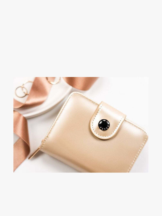 Small Women's Wallet with RFID Beige