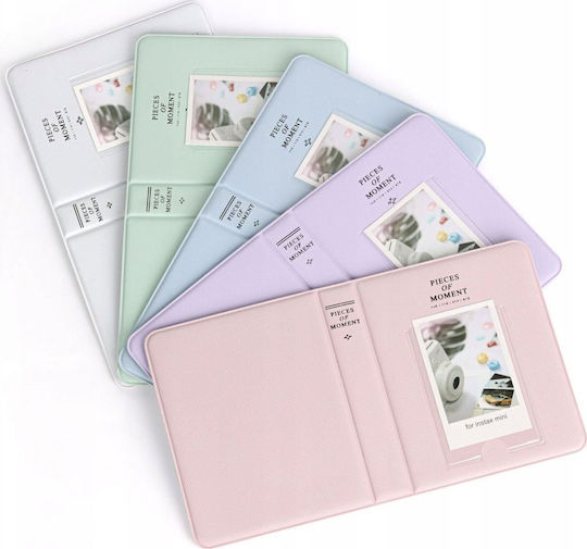 Loveinstant 64 Pcs Photo Album Fujifilm Instax Mini 12 11 40 9 8 7s Evo Liplay Link 2 Se Pastel White