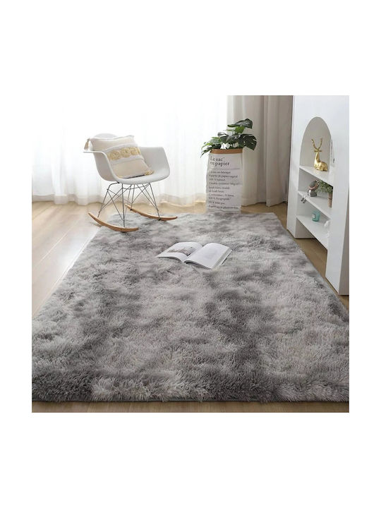 Strado Χαλί Ορθογώνιο Shaggy Ανοιχτό Γκρι 140x190cm