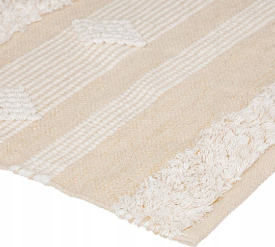 Atmosphera Cotton Summer Living Room Rug 60x90cm Beige Atmosphera Cotton Summer Living Room Rug 60x90cm Beige