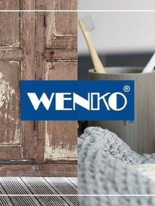 Wenko Metalic Coș de gunoi pentru baie Alb