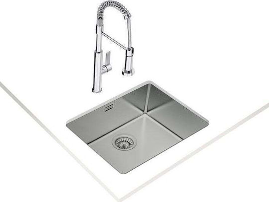 Teka Be Linea RS15 50.40 115000005 Undermount Sink Inox Satin W54xD44cm Silver
