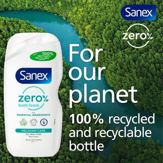 Sanex Zero% Spumă De Curățare Relaxantă 450ml