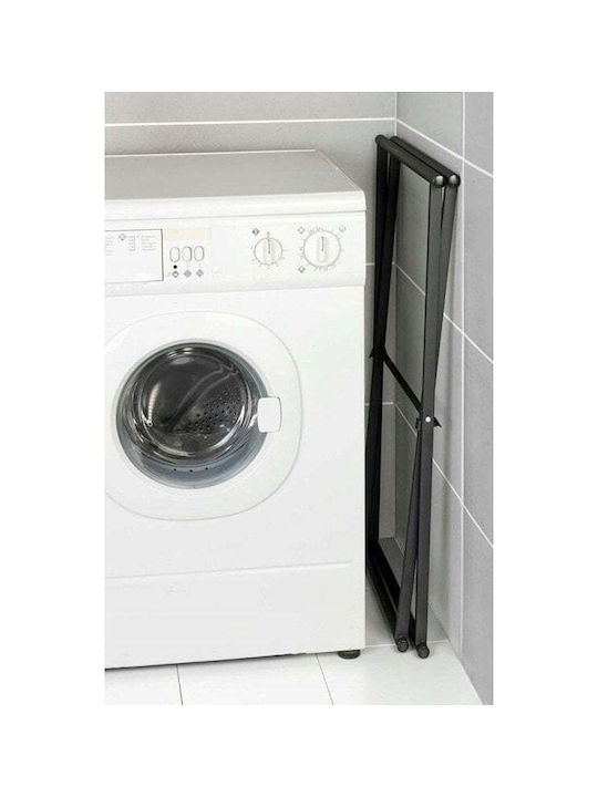 Wenko 237091121 Double Floor Standing Bathroom Freestanding Towel Rack ​35x80.5cm Inox Black