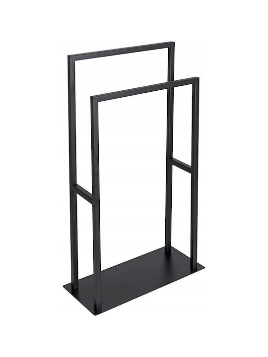 Wenko Ράγα Μπάνιου Διπλή Επιτοίχια με Βίδες ​46x80cm Ασημί