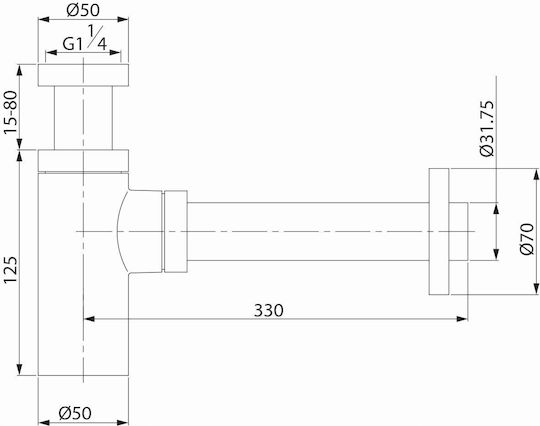 Cersanit Siphon Sink