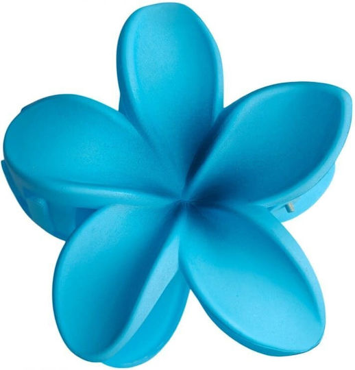 Copy Hair Clip XL Clamp Flower Ombre Matte Blue 7.5 x 8cm Sp401