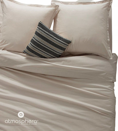 Atmosphera Плик за Завивка Памучен Кинг Сайз 240x220 Бежов