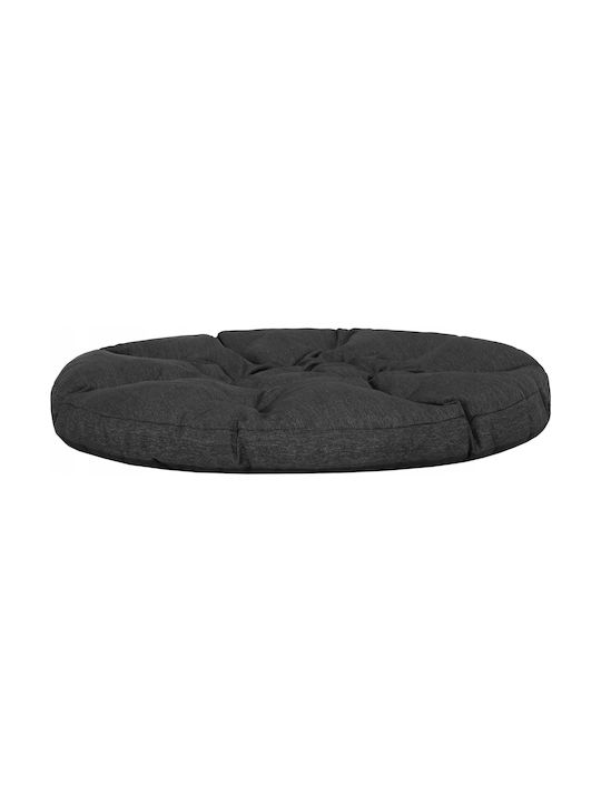 Garden Chair Cushion Round Black 114x114cm